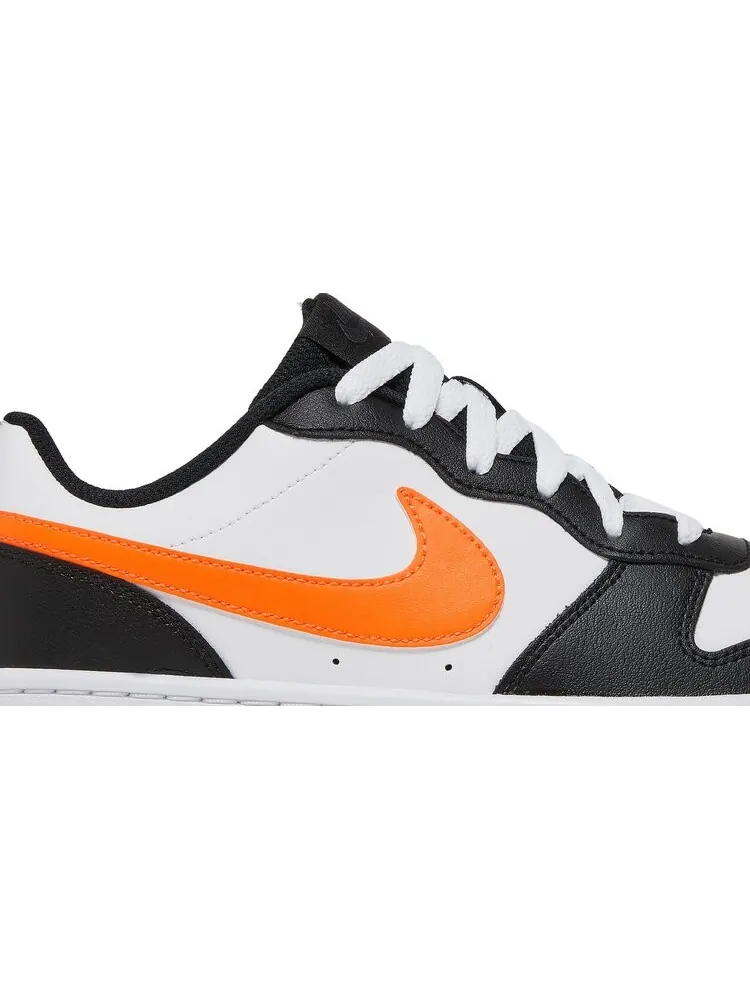 Кроссовки Nike Court Borough Low 2 GS 'White Black Orange' — изображение 2 из 8, белый