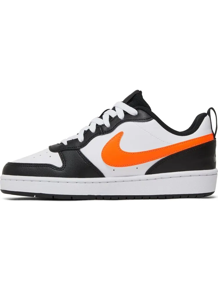 Кроссовки Nike Court Borough Low 2 GS 'White Black Orange' — изображение 3 из 8, белый