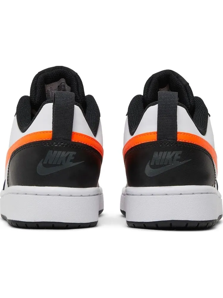 Кроссовки Nike Court Borough Low 2 GS 'White Black Orange' — изображение 6 из 8, белый
