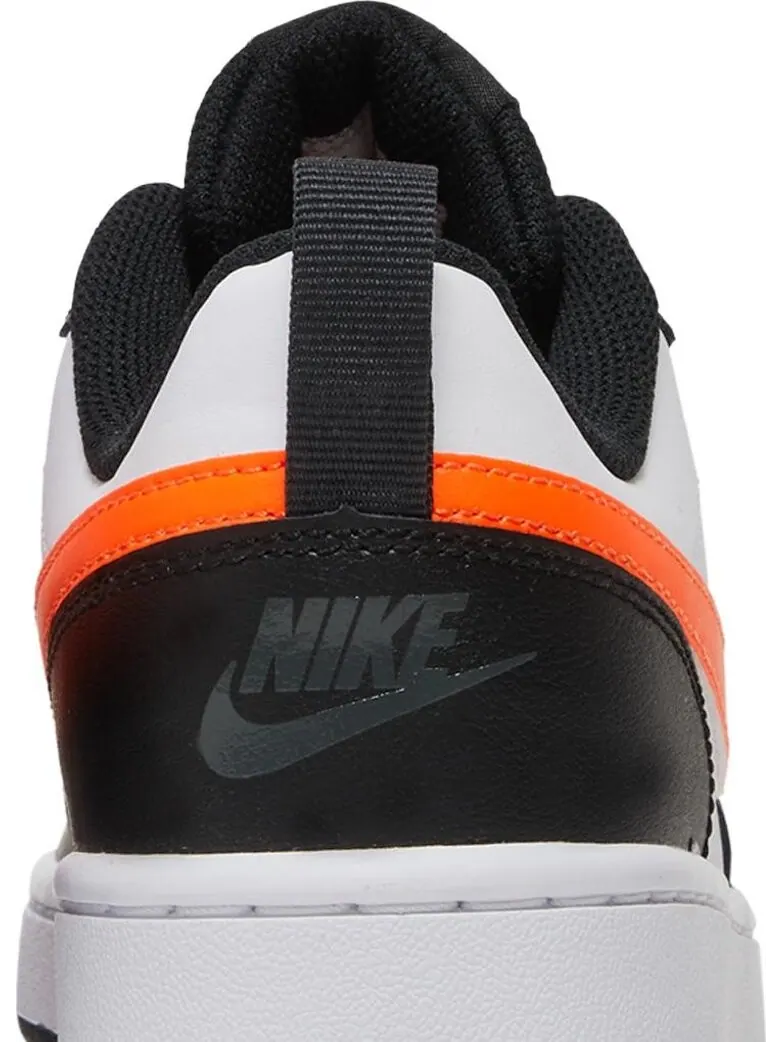 Кроссовки Nike Court Borough Low 2 GS 'White Black Orange' — изображение 7 из 8, белый