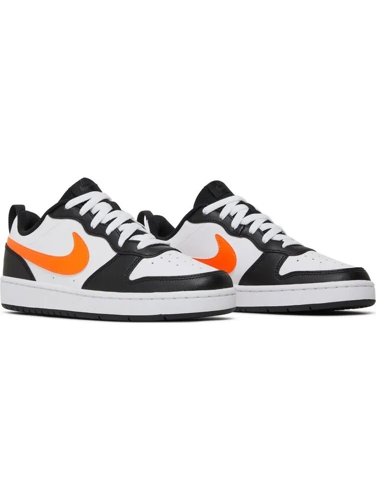 Кроссовки Nike Court Borough Low 2 GS 'White Black Orange' — изображение 8 из 8, белый