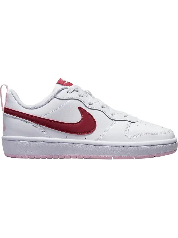 Кроссовки Nike Court Borough Low 2 GS 'White Dark Beetroot' — изображение 1 из 1, белый