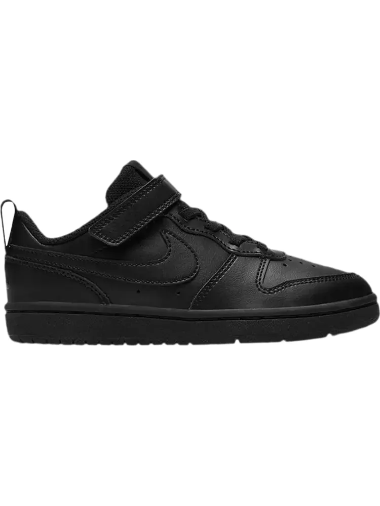 Кроссовки Nike Court Borough Low 2 PS 'Triple Black' — изображение 1 из 1, черный