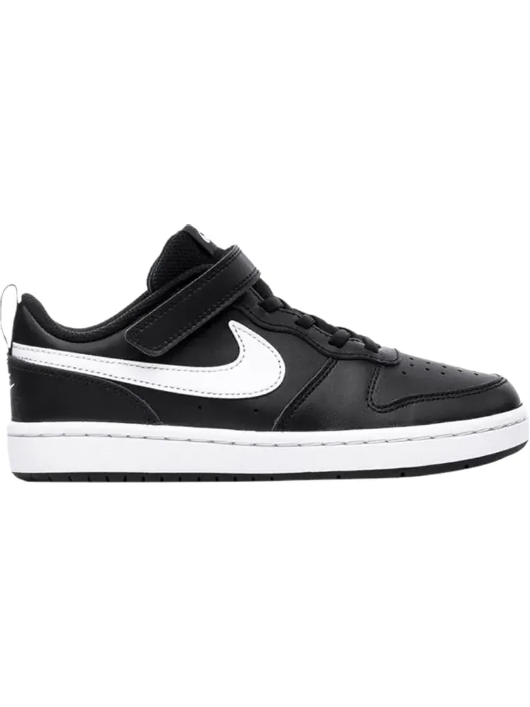 Кроссовки Nike Court Borough Low 2 PSV 'Black White' — изображение 1 из 1, черный