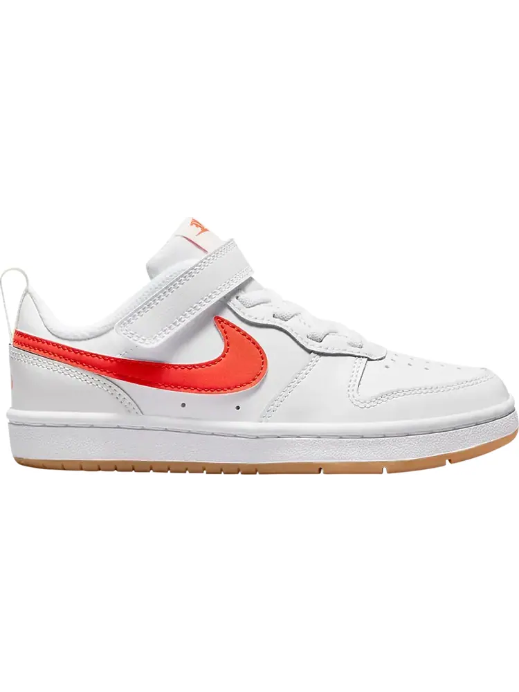 Кроссовки Nike Court Borough Low 2 PS 'White Orange' — изображение 1 из 1, белый