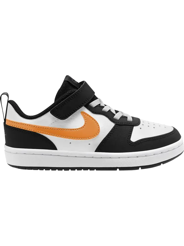Кроссовки Nike Court Borough Low 2 PS 'White Black Orange' — изображение 1 из 1, белый