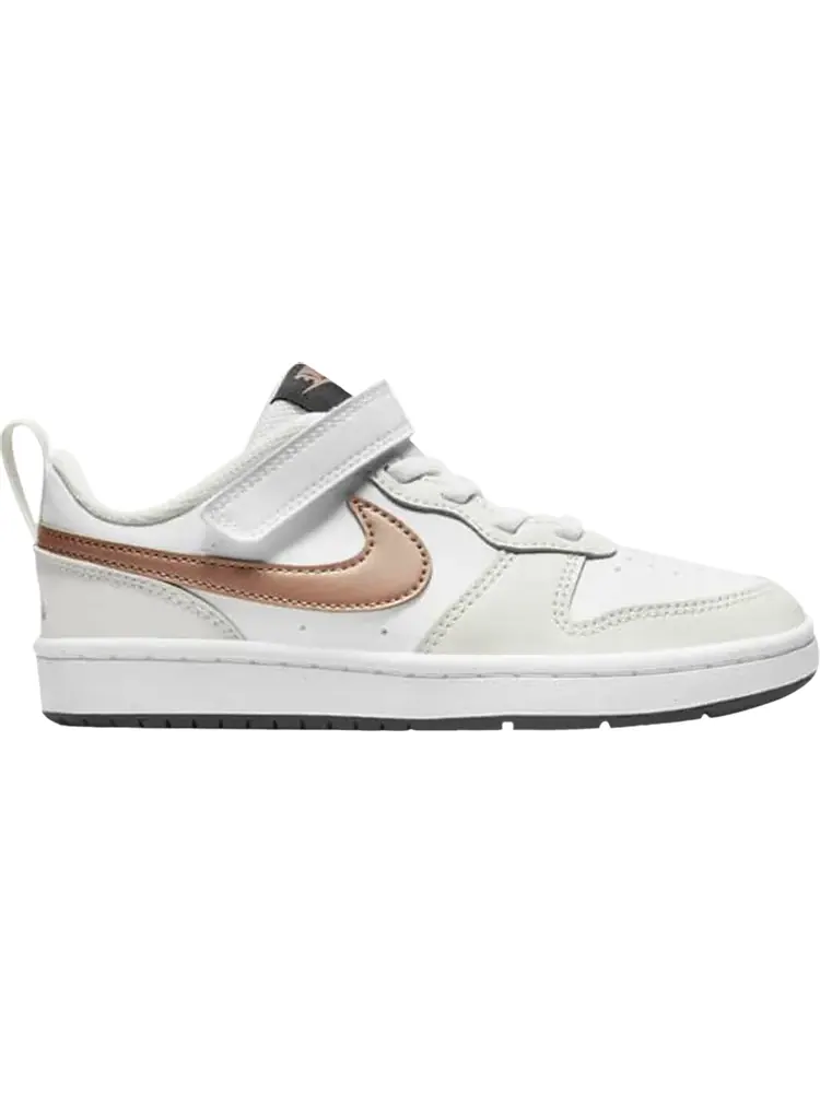 Кроссовки Nike Court Borough Low 2 PS 'White Metallic Red Bronze' — изображение 1 из 1, белый