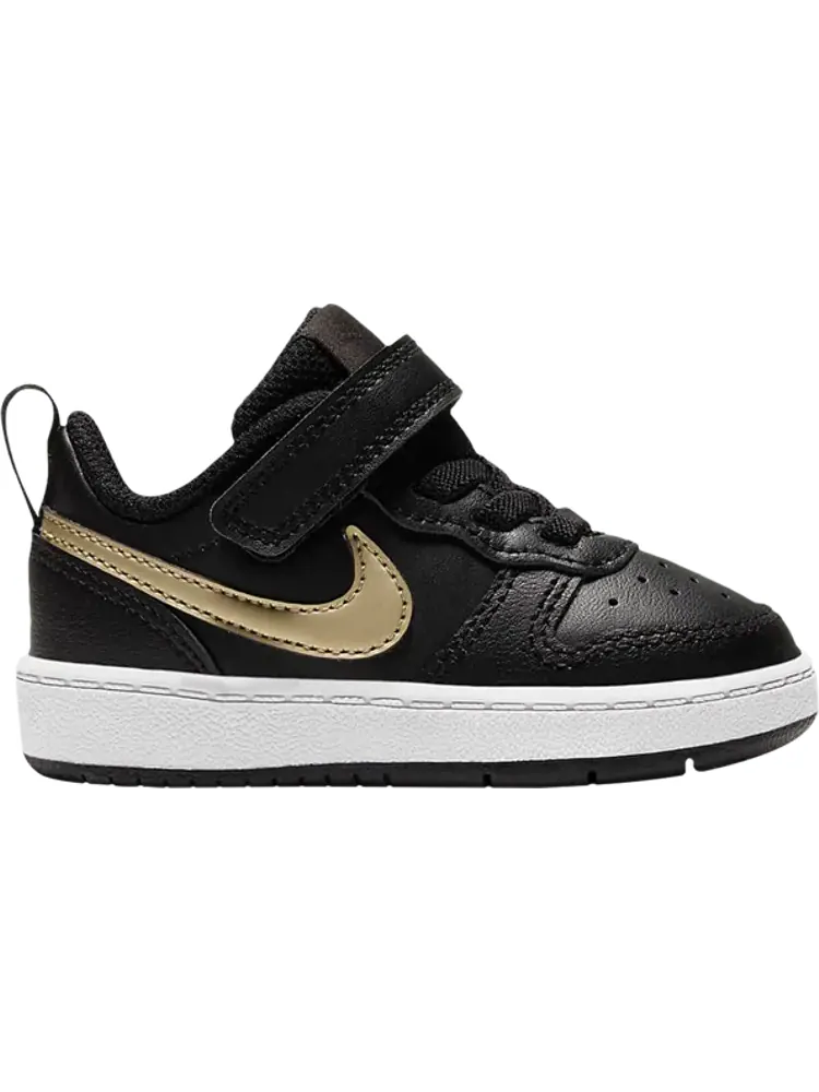 Кроссовки Nike Court Borough Low 2 TD 'Black Metallic Gold Star' — изображение 1 из 1, черный