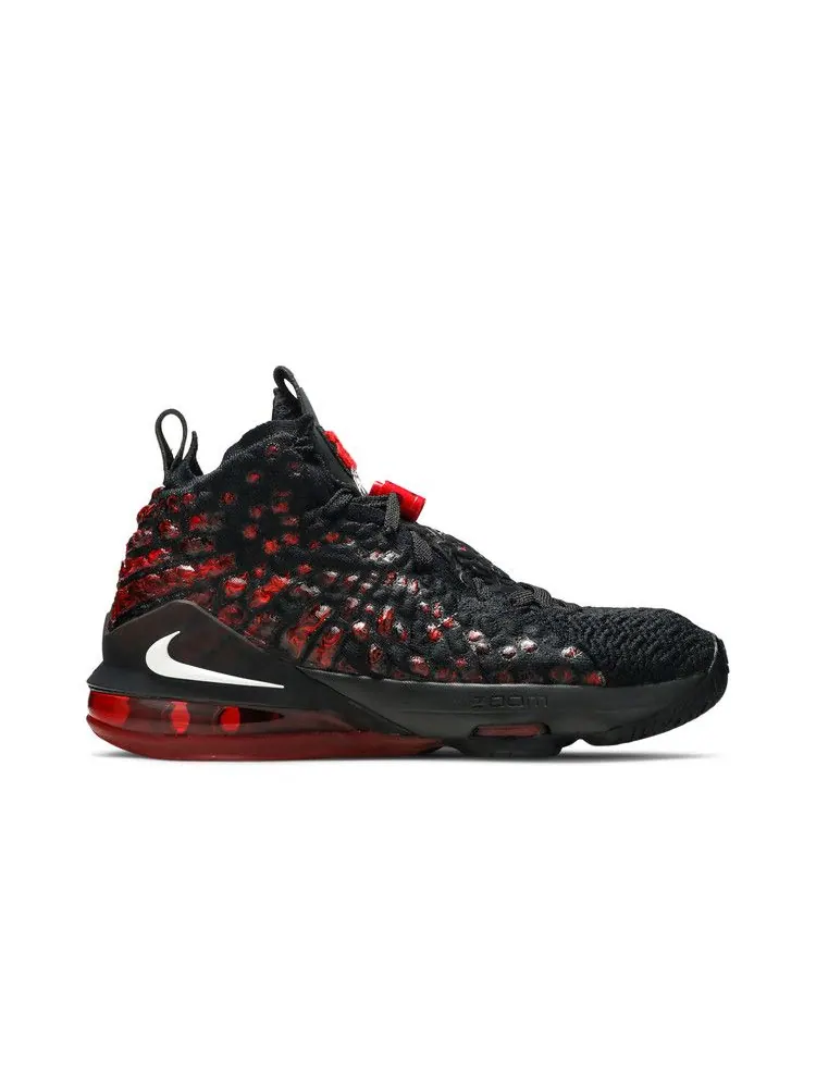 Кроссовки Nike LeBron 17 GS 'Infrared VI' — изображение 2 из 9, черный/белый/красный
