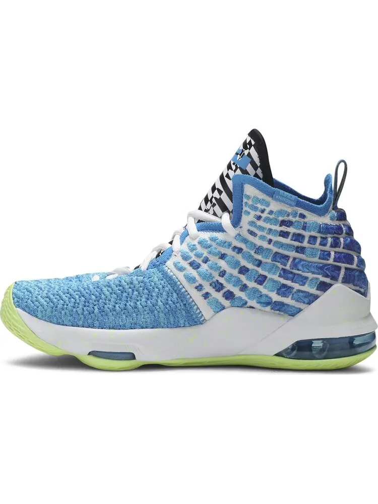 Кроссовки Nike LeBron 17 GS 'Sprite' — изображение 3 из 8, синий