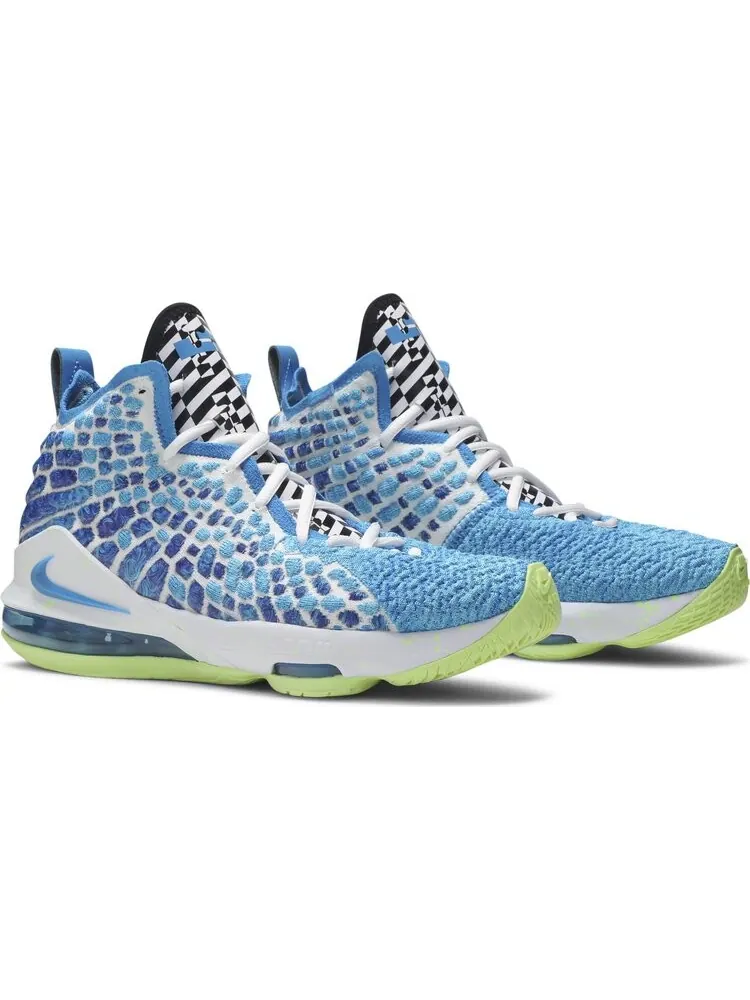 Кроссовки Nike LeBron 17 GS 'Sprite' — изображение 8 из 8, синий