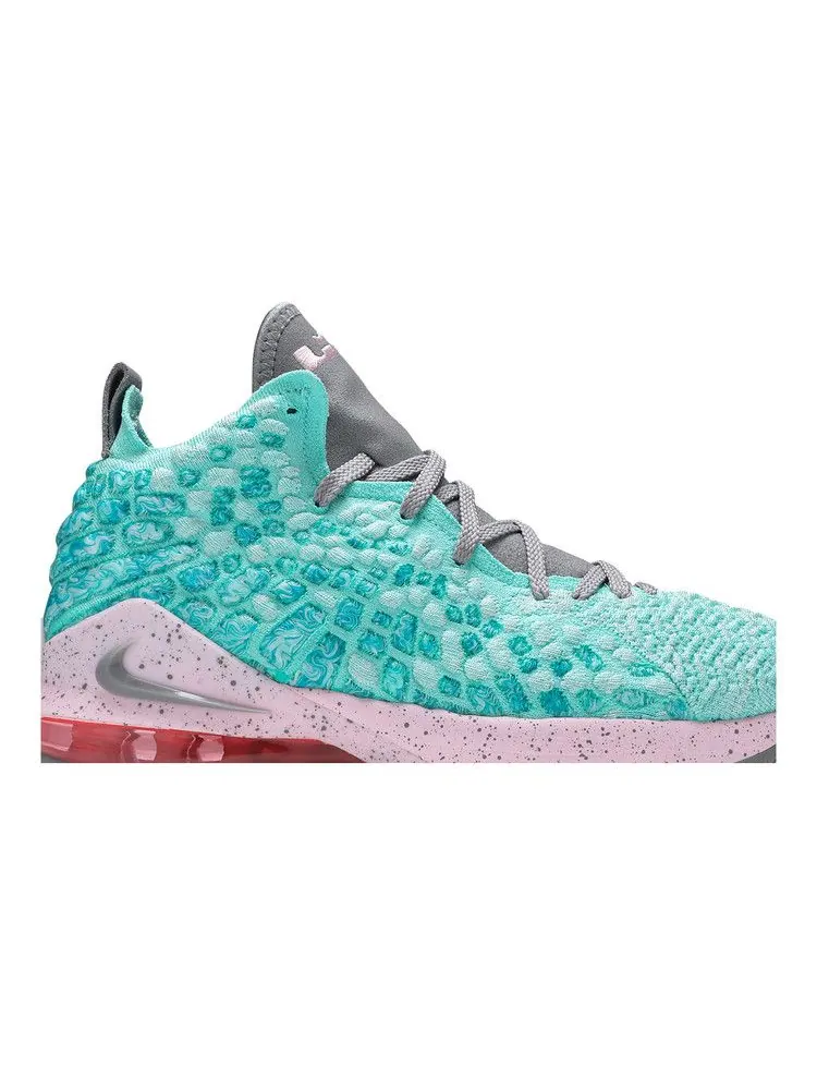 Кроссовки Nike LeBron 17 GS 'South Beach' — изображение 3 из 9, светлый голубой/серый