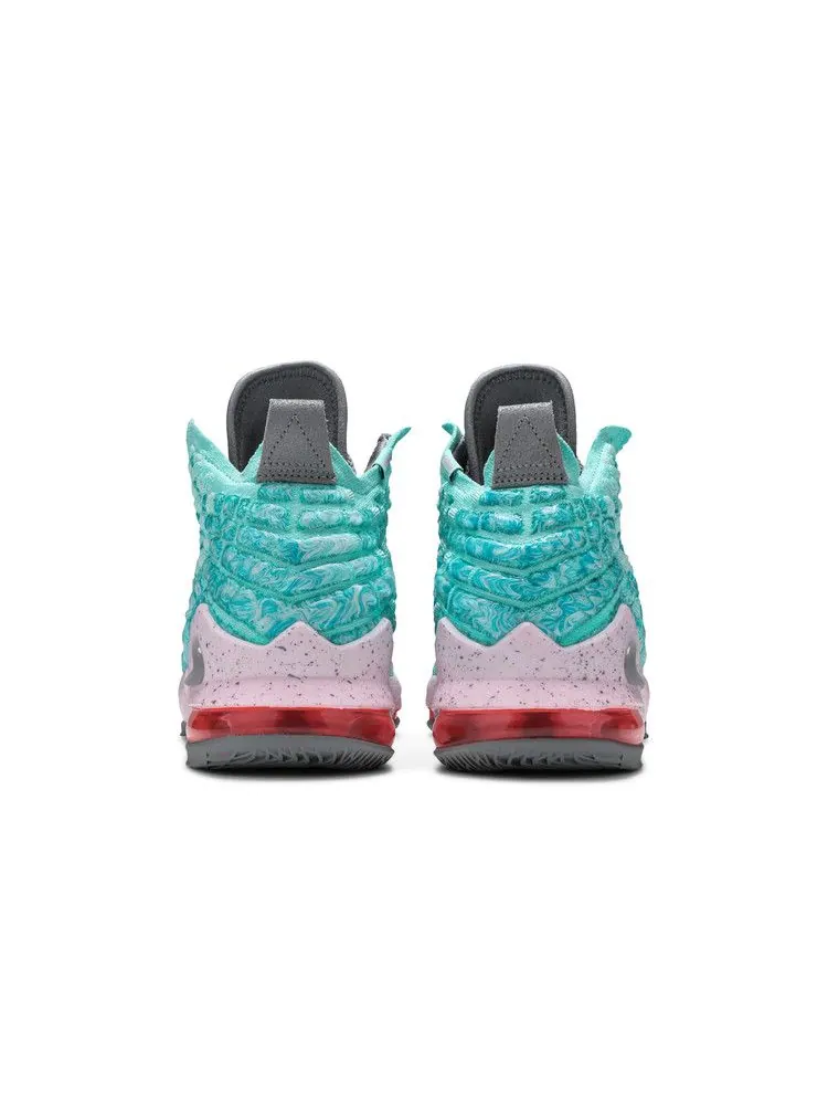 Кроссовки Nike LeBron 17 GS 'South Beach' — изображение 7 из 9, светлый голубой/серый