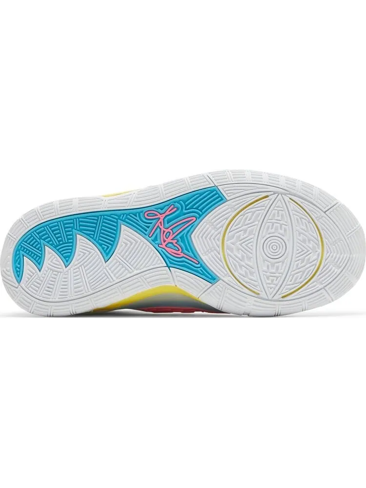 Кроссовки Nike Kyrie 6 GS 'Neon Graffiti' — изображение 4 из 8, белый