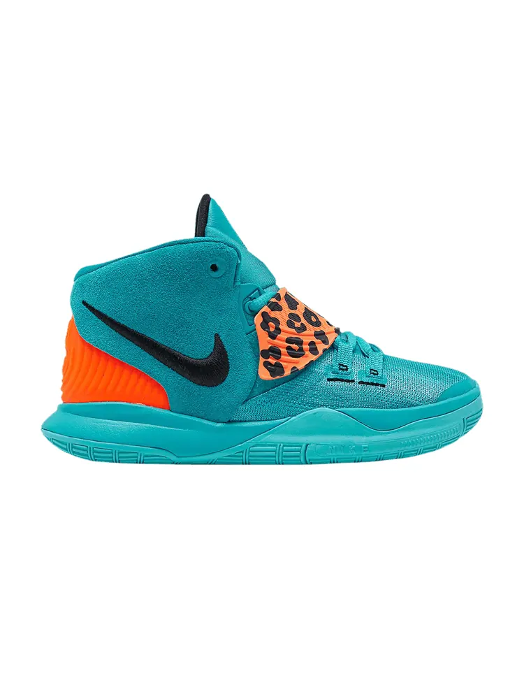 Кроссовки Nike Kyrie 6 PS 'Oracle Aqua' — изображение 1 из 1, голубой/черный/желтый