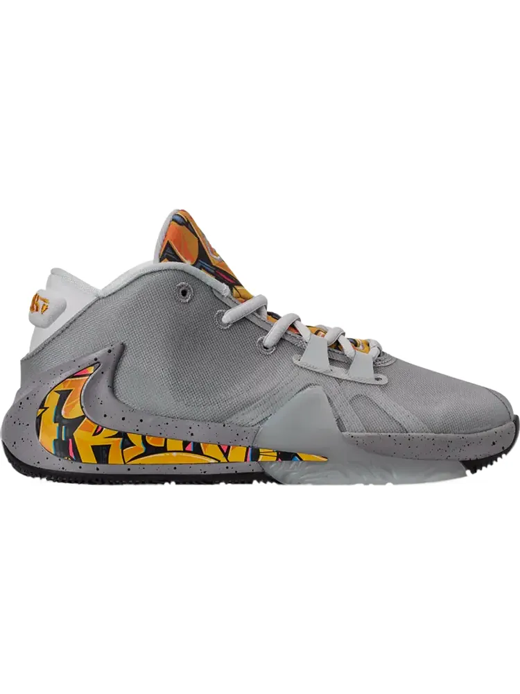 Кроссовки Nike Zoom Freak 1 GS 'Graffiti' — изображение 1 из 1, серебряный