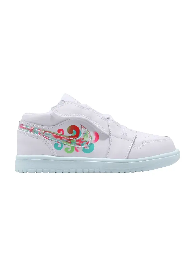 Кроссовки Air Jordan Air Jordan 1 Low ALT PS 'White Multi' — изображение 1 из 1, белый/оранжевый/синий