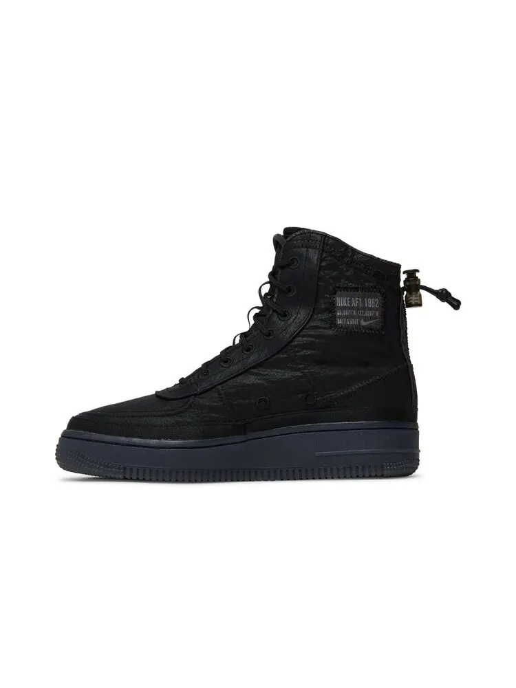 Кроссовки Nike Wmns Air Force 1 High Shell — изображение 3 из 4, черный