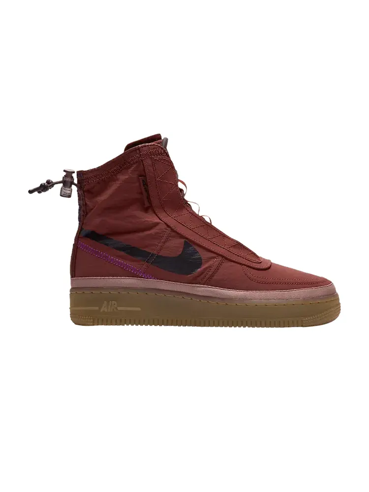 Кроссовки Nike Wmns Air Force 1 Shell 'Red Brown' — изображение 1 из 1, коричневый