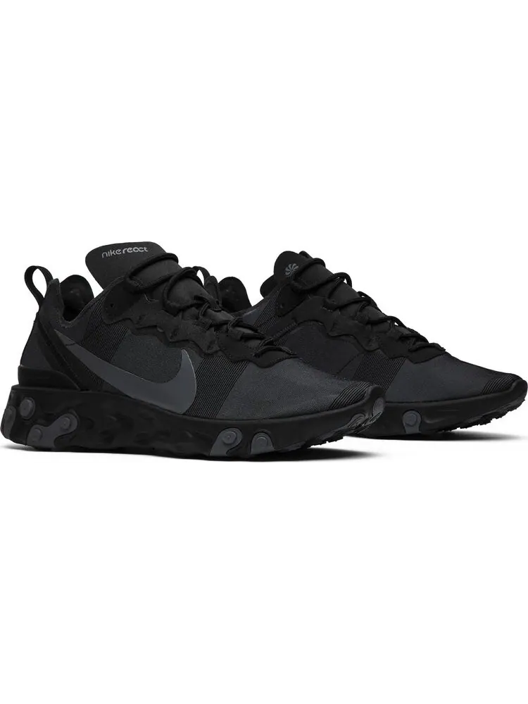 Кроссовки Nike React Element 55 'Triple Black' — изображение 8 из 8, черный