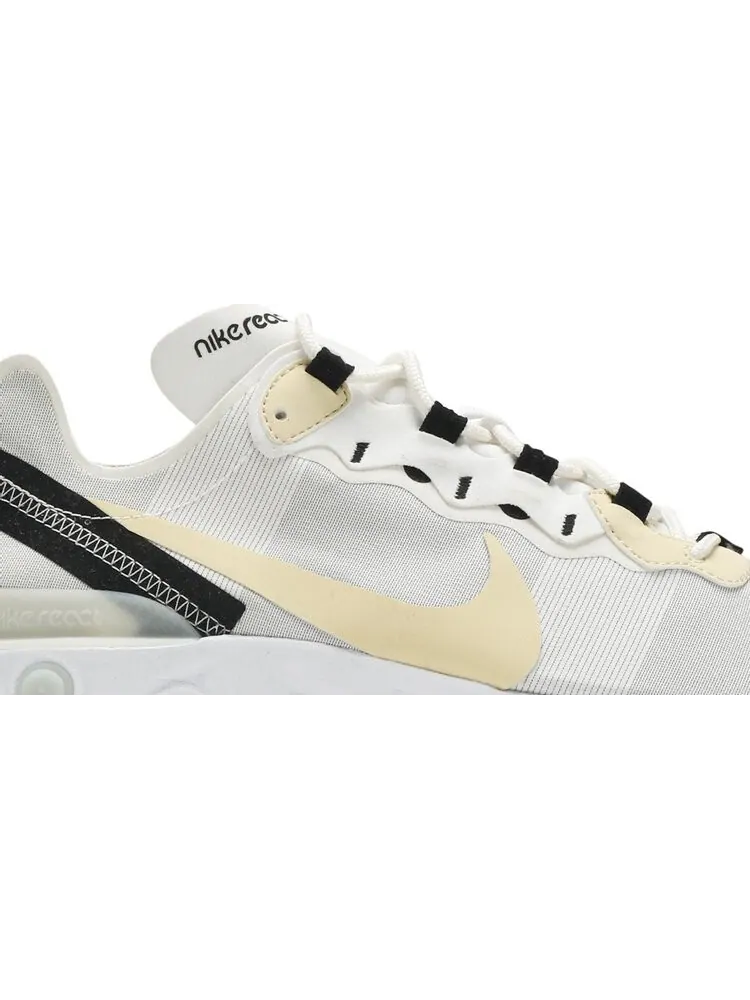 Кроссовки Nike React Element 55 'Soft Yellow' — изображение 2 из 8, желтый