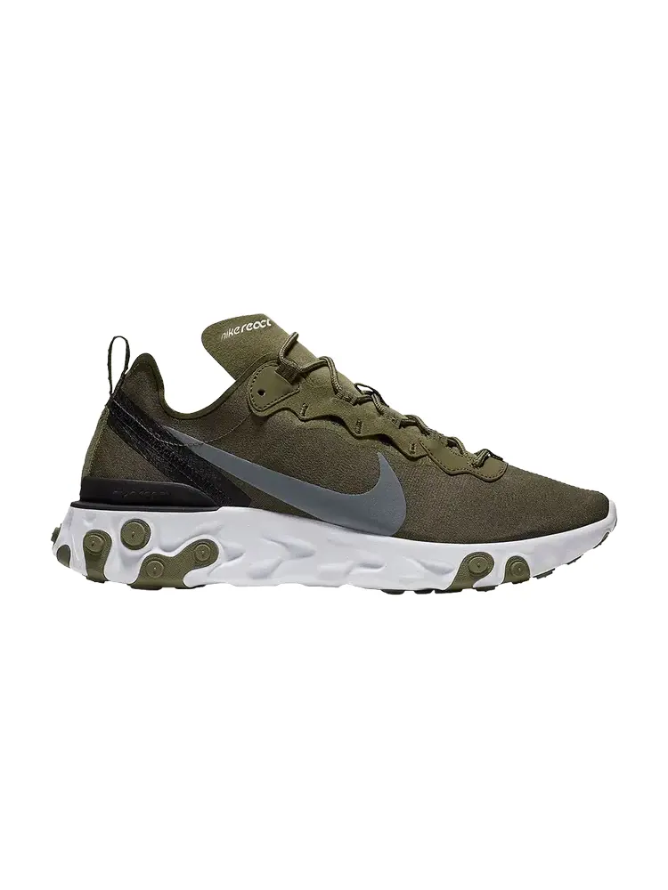 Кроссовки Nike React Element 55 'Medium Olive' — изображение 1 из 1, зеленый