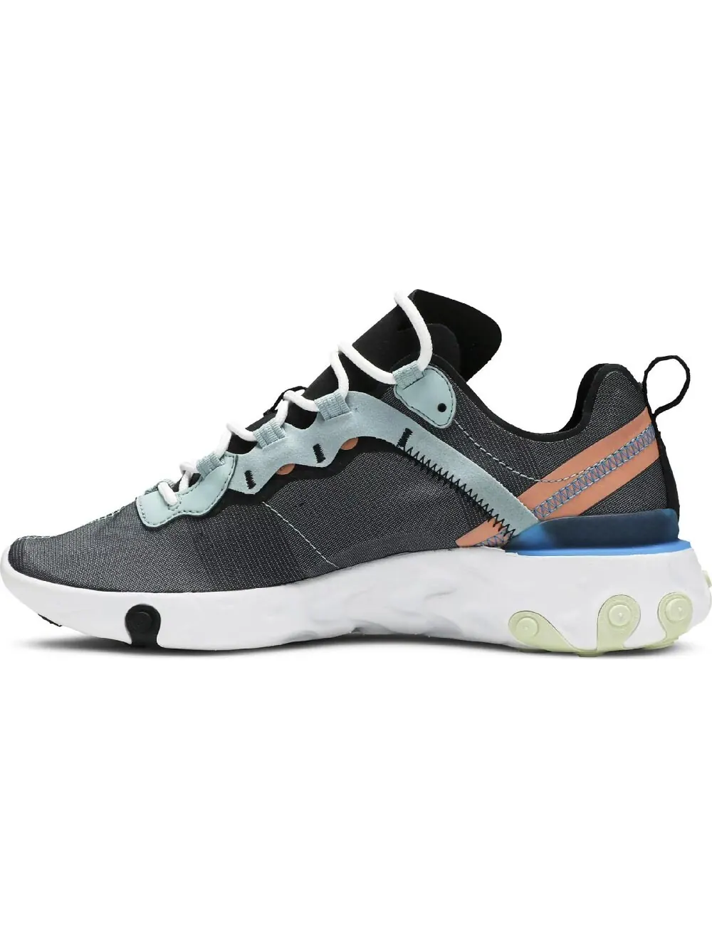 Кроссовки Nike React Element 55 Ocean Cube — изображение 1 из 5, черный/белый/оранжевый
