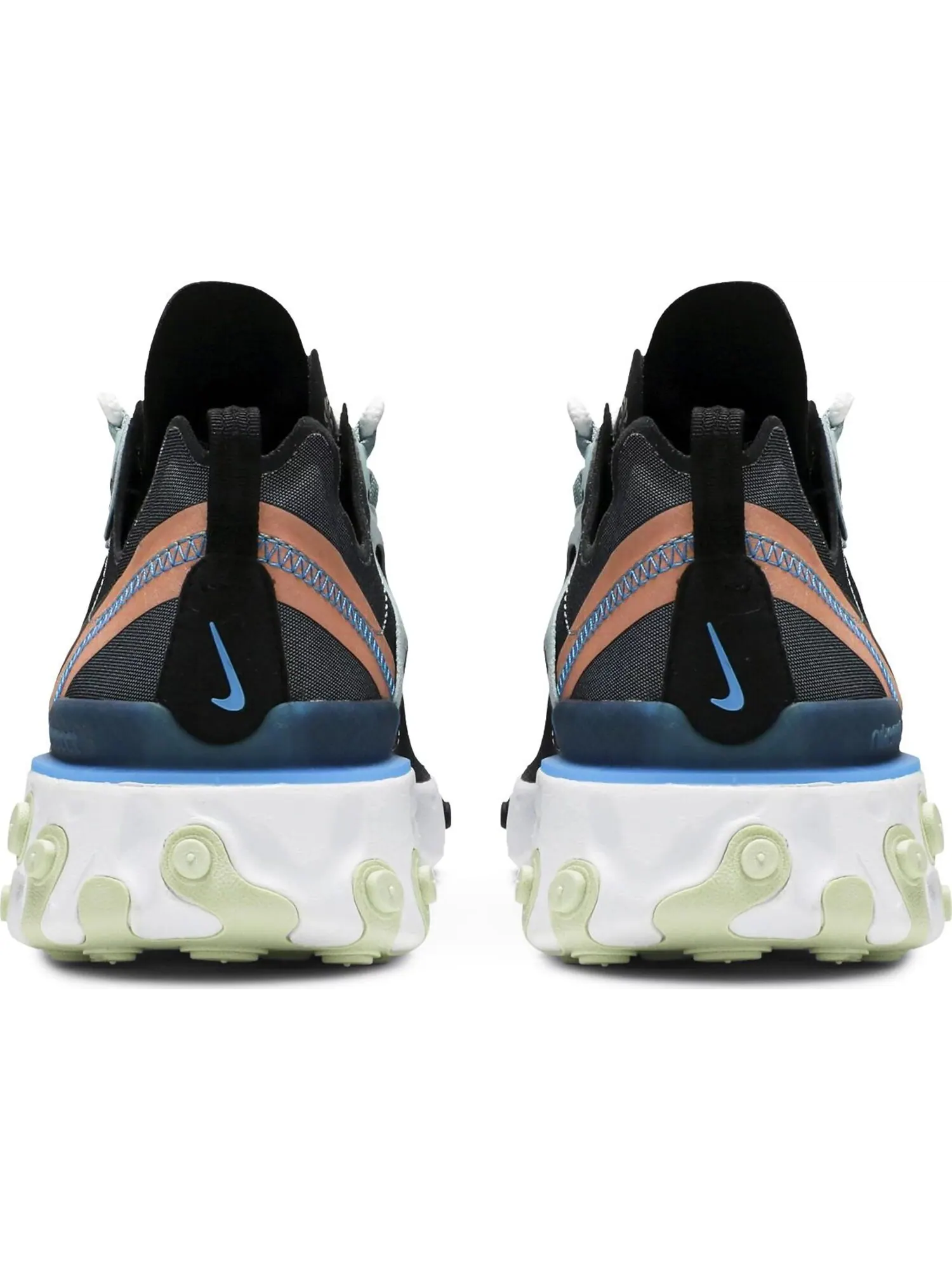 Кроссовки Nike React Element 55 Ocean Cube — изображение 4 из 5, черный/белый/оранжевый