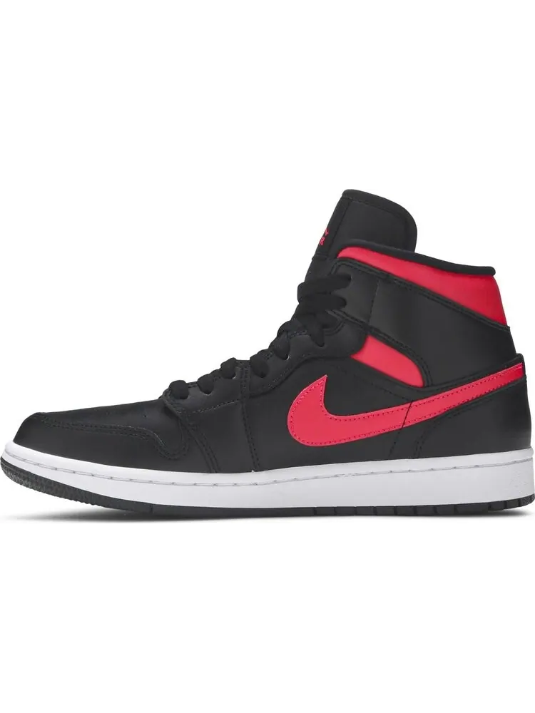 Кроссовки Wmns Air Jordan 1 Mid Siren Red — изображение 3 из 8, черный