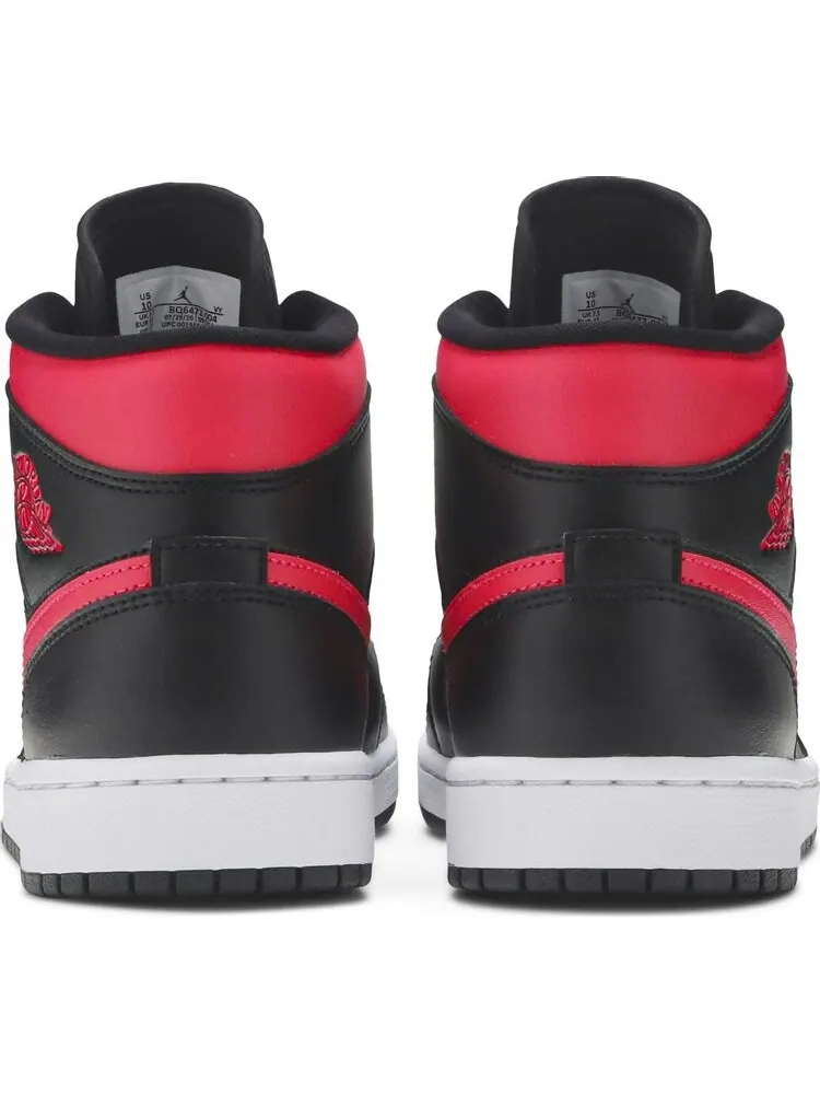 Кроссовки Wmns Air Jordan 1 Mid Siren Red — изображение 6 из 8, черный
