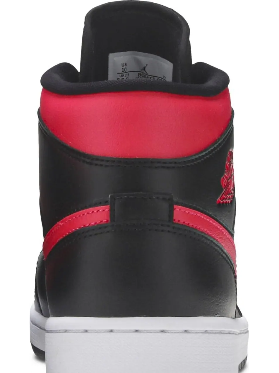 Кроссовки Wmns Air Jordan 1 Mid Siren Red — изображение 7 из 8, черный