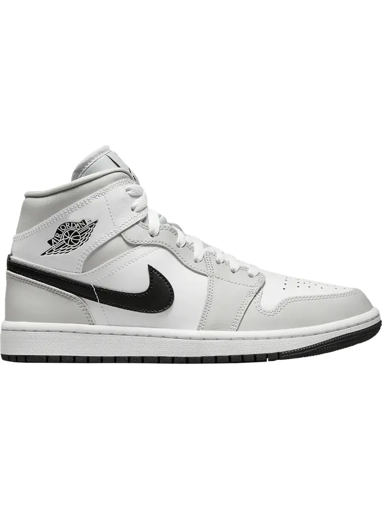 Кроссовки Wmns Air Jordan 1 Mid Grey Fog — изображение 1 из 1, белый