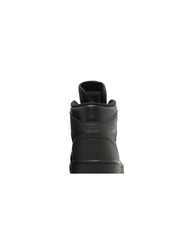 Кроссовки Air Jordan Wmns Air Jordan 1 Mid 'Triple Black' — изображение 8 из 9, черный/черный/черный