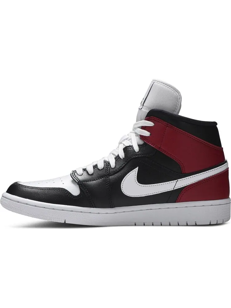 Кроссовки Wmns Air Jordan 1 Mid Noble Red — изображение 3 из 8, черный