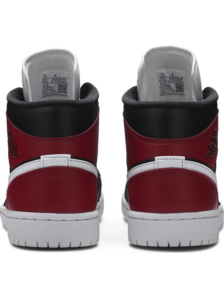 Кроссовки Wmns Air Jordan 1 Mid Noble Red — изображение 6 из 8, черный