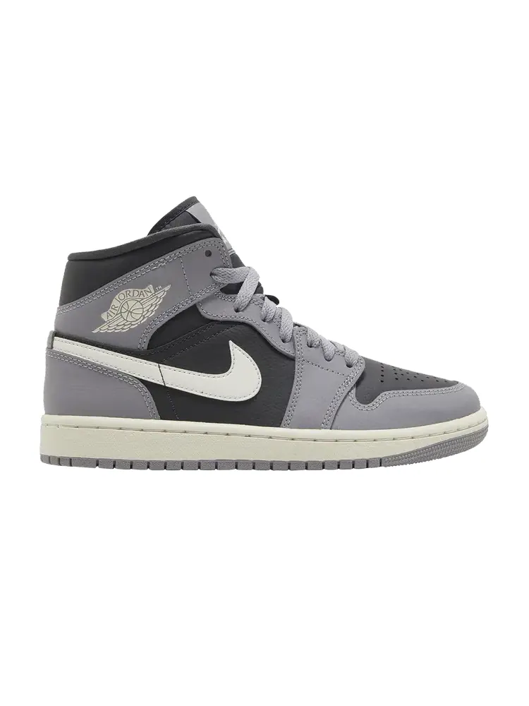Кроссовки Air Jordan Wmns Air Jordan 1 Mid 'Cement Grey' — изображение 1 из 9, серый
