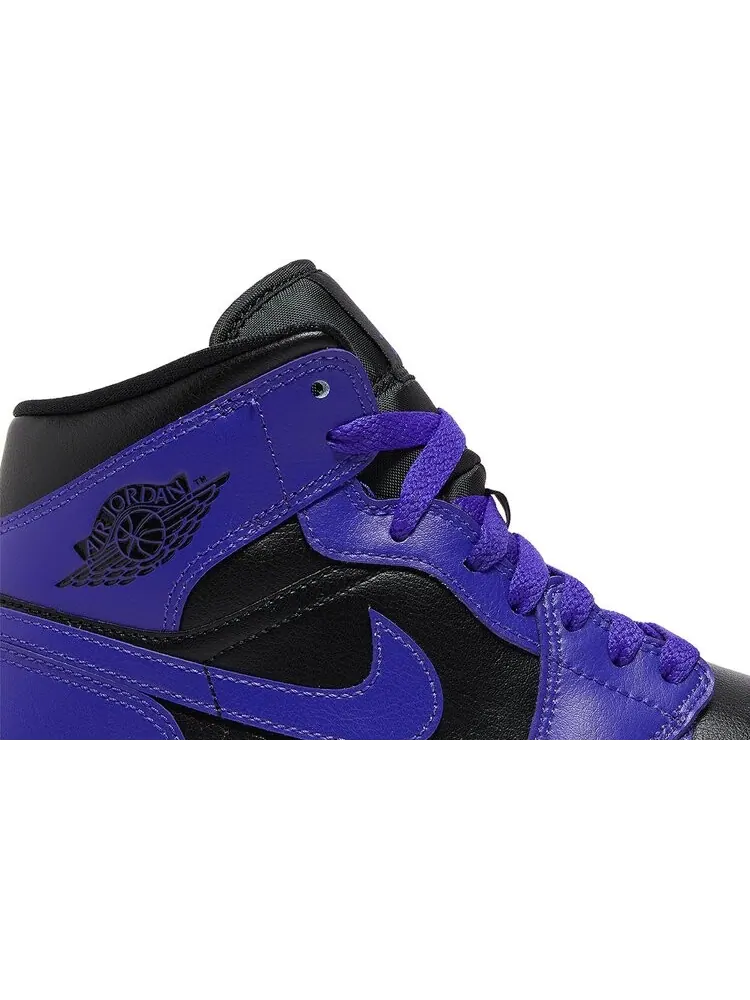 Кроссовки Wmns Air Jordan 1 Mid Dark Concord — изображение 2 из 8, фиолетовый