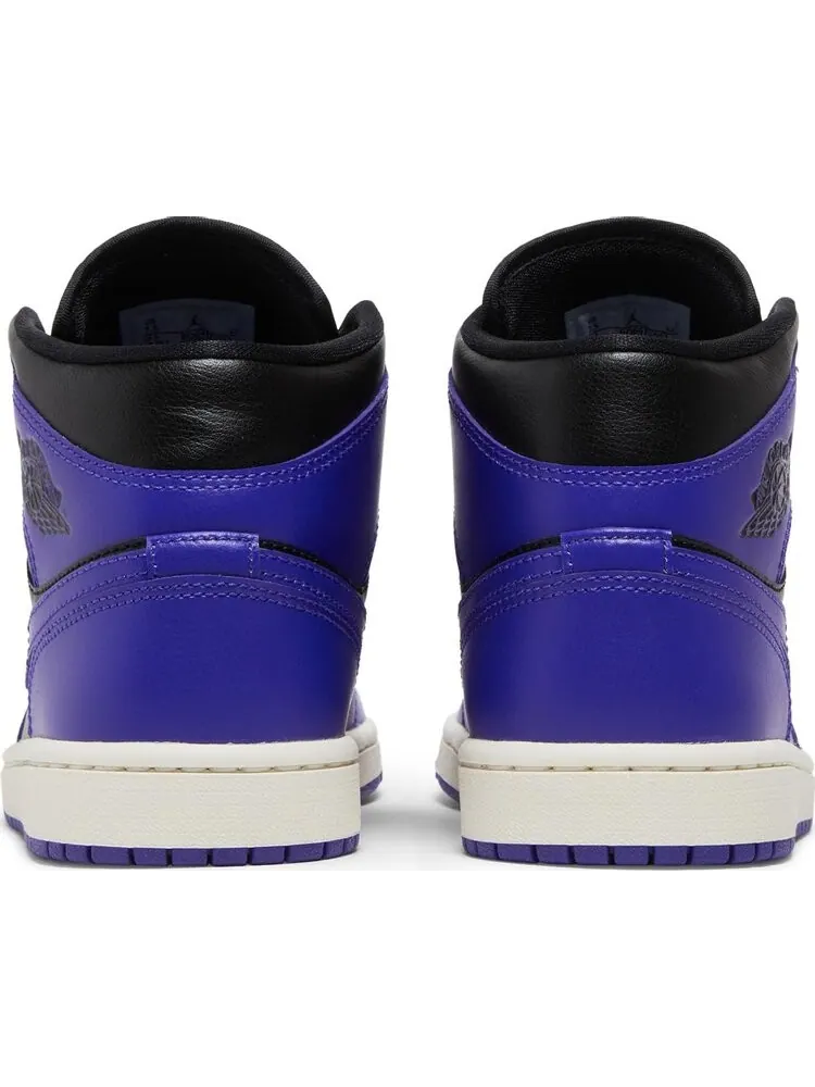 Кроссовки Wmns Air Jordan 1 Mid Dark Concord — изображение 6 из 8, фиолетовый