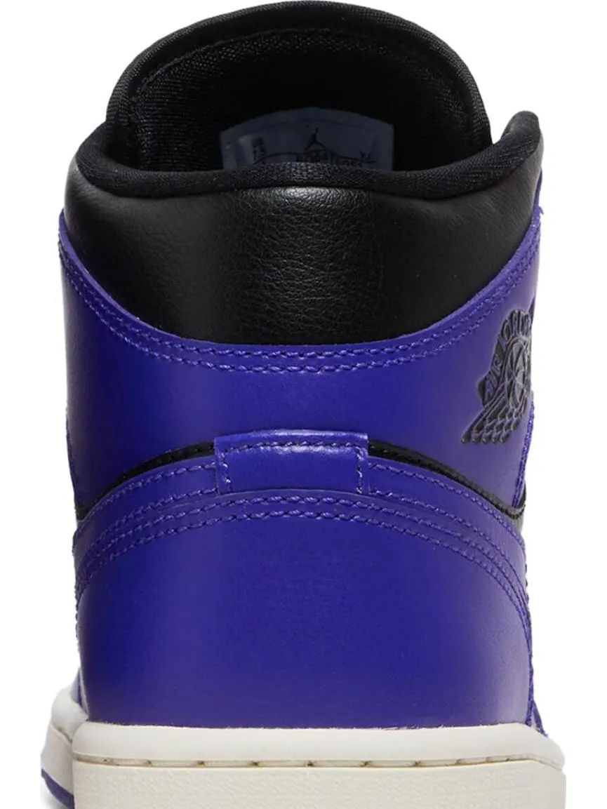 Кроссовки Wmns Air Jordan 1 Mid Dark Concord — изображение 7 из 8, фиолетовый