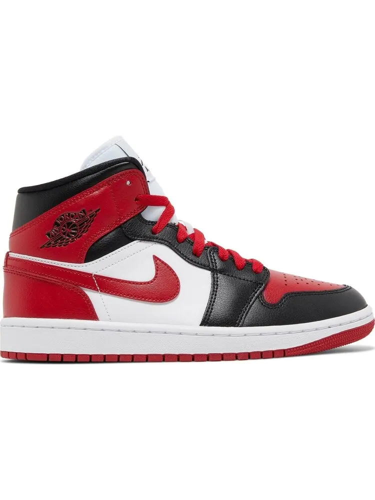 Кроссовки Wmns Air Jordan 1 Mid Alternate Bred Toe — изображение 1 из 8, красный