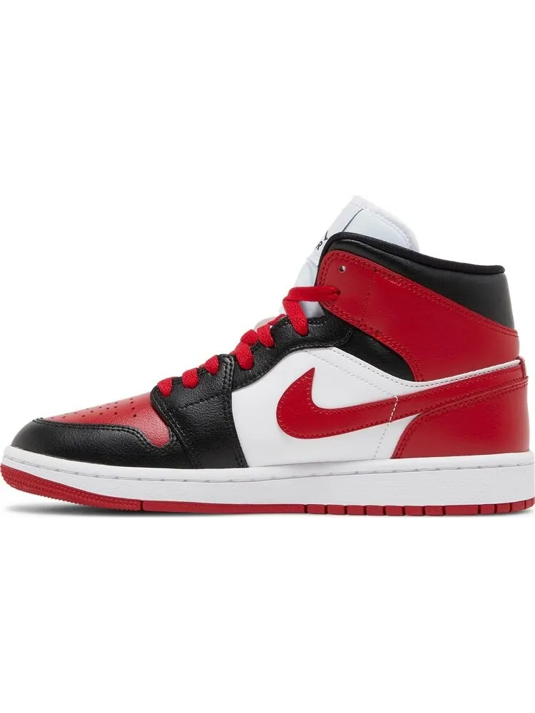 Кроссовки Wmns Air Jordan 1 Mid Alternate Bred Toe — изображение 3 из 8, красный