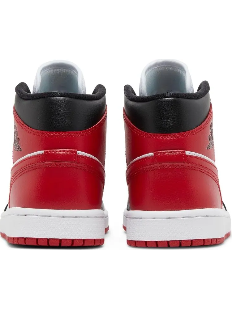 Кроссовки Wmns Air Jordan 1 Mid Alternate Bred Toe — изображение 6 из 8, красный