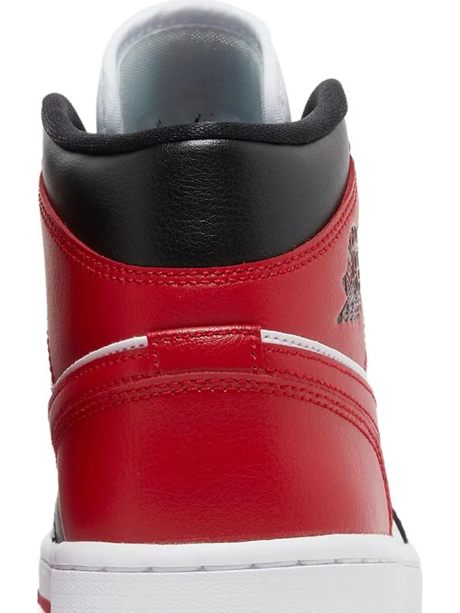 Кроссовки Wmns Air Jordan 1 Mid Alternate Bred Toe — изображение 7 из 8, красный