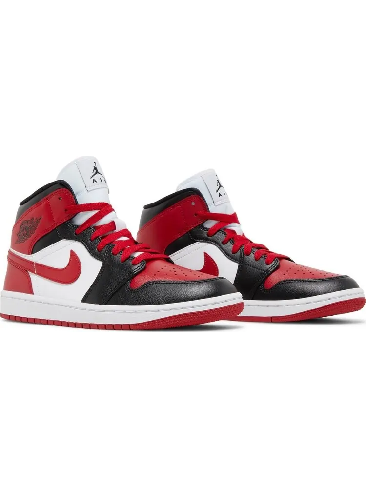 Кроссовки Wmns Air Jordan 1 Mid Alternate Bred Toe — изображение 8 из 8, красный