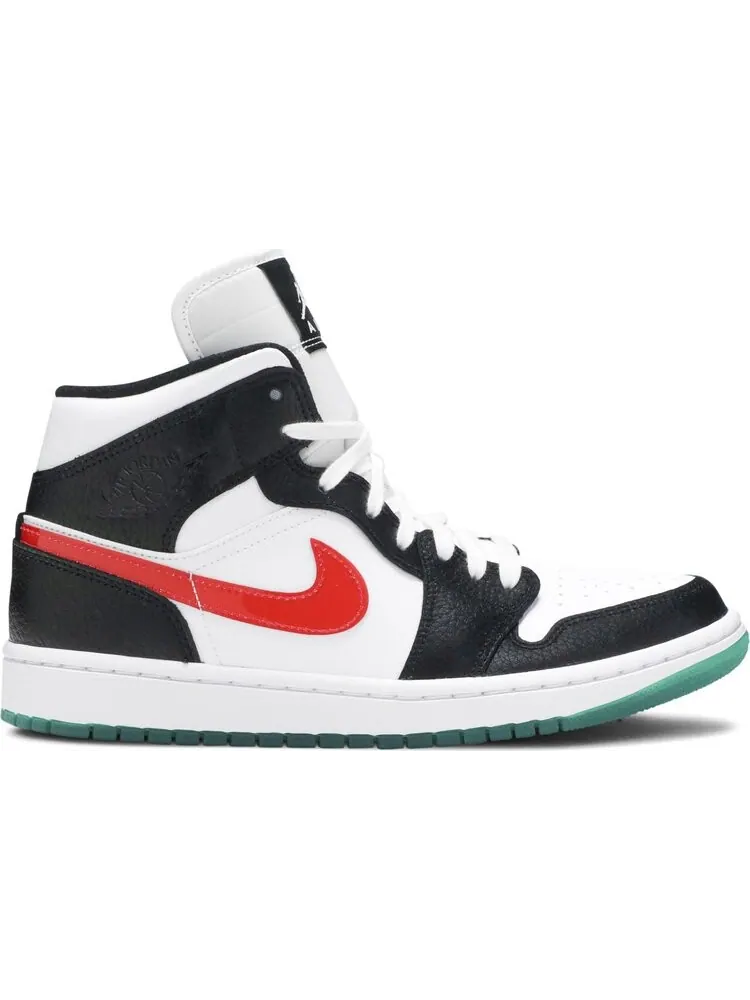 Кроссовки Wmns Air Jordan 1 Mid Alternate Swoosh — изображение 1 из 8, черный