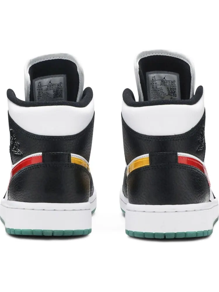 Кроссовки Wmns Air Jordan 1 Mid Alternate Swoosh — изображение 6 из 8, черный