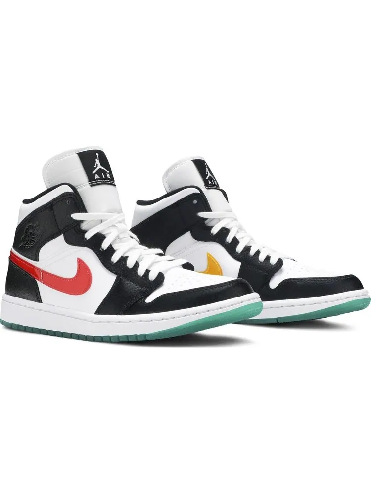 Кроссовки Wmns Air Jordan 1 Mid Alternate Swoosh — изображение 8 из 8, черный