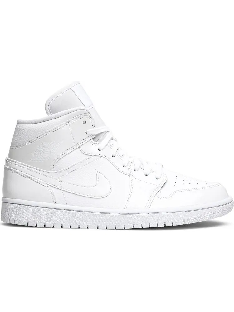 Кроссовки Wmns Air Jordan 1 Mid Triple White — изображение 1 из 8, белый