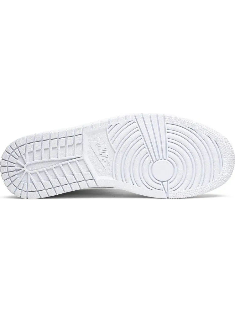 Кроссовки Wmns Air Jordan 1 Mid Triple White — изображение 4 из 8, белый