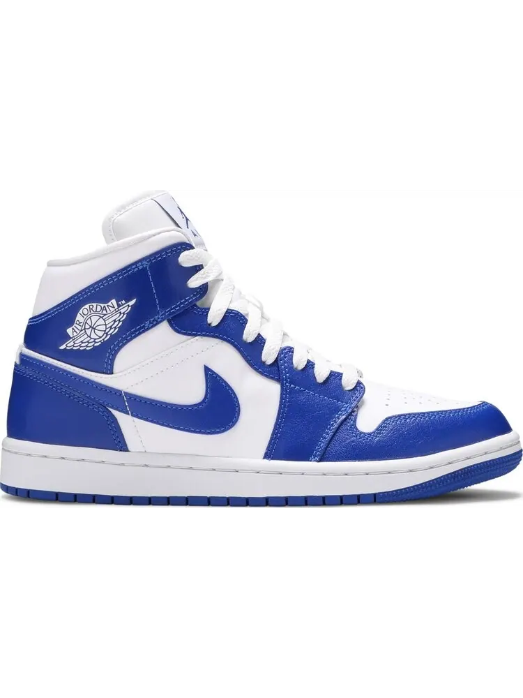 Кроссовки Wmns Air Jordan 1 Mid Kentucky Blue — изображение 1 из 8, синий